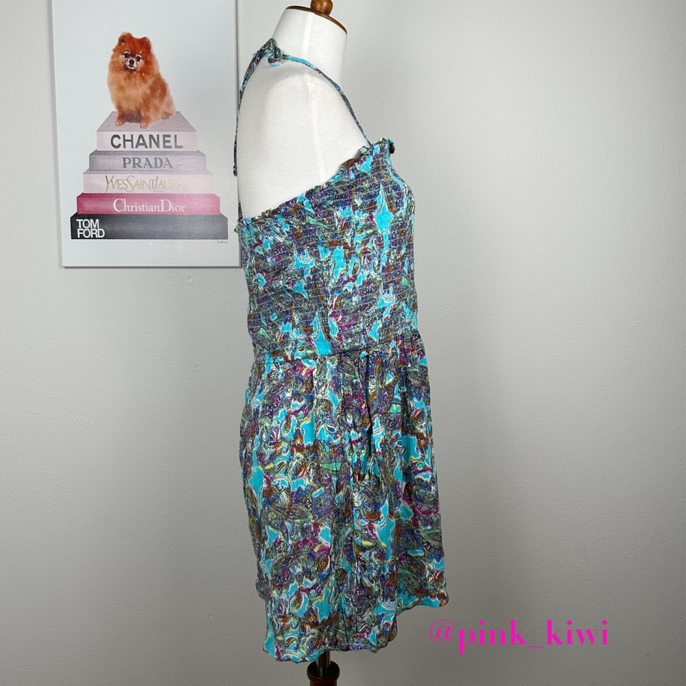 Wild Fable Printed Sleeveless Woven Smocked Romper - Picture 7 of 13